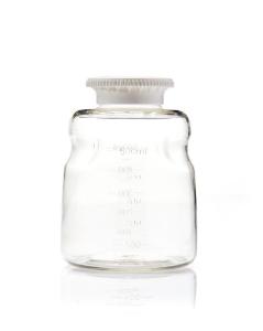 EZLabpure™ Media Bottle Polystyrene, 1000 ml, GL45 Closed VersaCap, Sterile