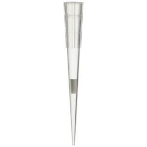 Barrier hinged rack pipette tips, micropoint, low retention