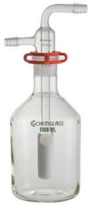 Gas Washing Bottle, Fritted, Chemglass