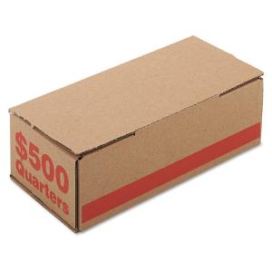PM Company® Corrugated Coin Storage and Shipping Boxes for Quarters