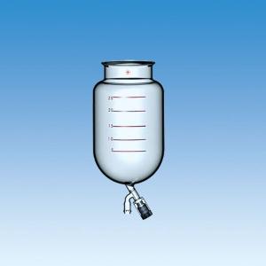 Unjacketed Cylindrical Reaction Flasks with Valves, Duran Flange, Ace Glass Incorporated