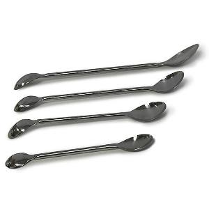 Double ended spoon, stainless steel