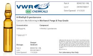 4-methyl-2-pentanone single-component organic standard