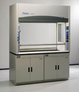 Protector Pass-Through Fume Hood on Base Cabinets