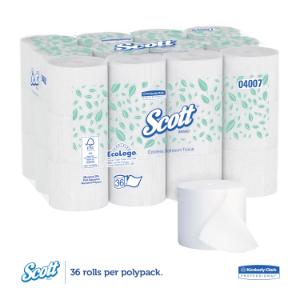 KIMBERLY-CLARK PROFESSIONAL® SCOTT® Coreless Two-Ply Standard Roll Bathroom Tissue
