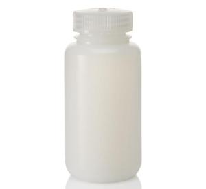 Wide-mouth lab quality HDPE bottles