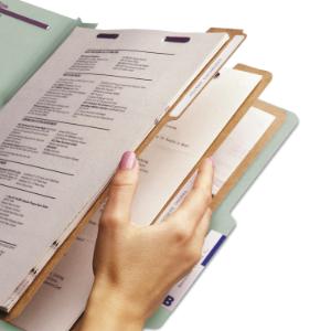 Smead® Pressboard Classification Folders with SafeSHIELD™ Coated Fasteners
