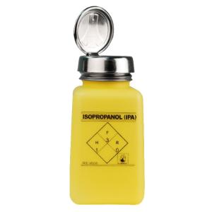 durAstatic® One Touch Dispensing Bottles, HDPE, Square, Menda