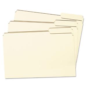 Folder, 1-Ply top tab, legal, manila