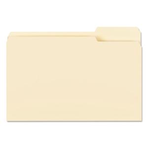 Folder, 1-Ply top tab, legal, manila