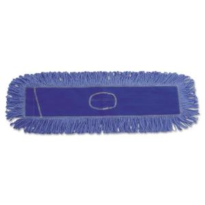 Dust Mop Head, Cotton/Synthetic Blend, 36×5, Looped-End, Blue