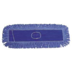 Mop Head, Dust, Looped-End, Cotton/Synthetic Fibers, 24×5, Blue