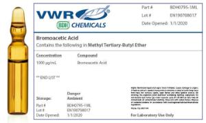 Bromoacetic acid single component organic standard