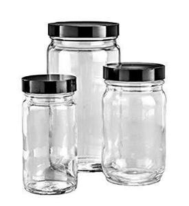Clear, Wide Mouth AC Round Bottles