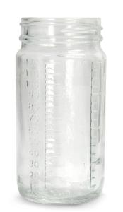 Clear, Graduated, Wide Mouth AC Round Bottle