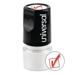 Universal® Pre-Inked One-Color Round Stamp, Essendant