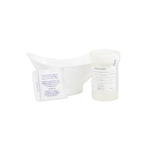 Midstream catch kits, sterile, UriAid™, with specimen container, funnel and BZK wipe
