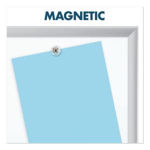 Quartet magnetic dry-erase board, porcelain, 72×48, white, aluminum frame