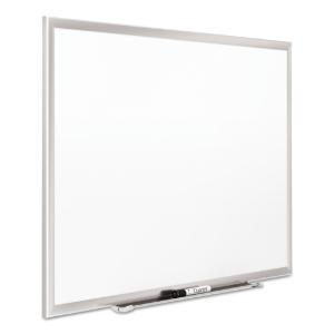 Quartet magnetic dry-erase board, porcelain, 96×48, white, aluminum frame
