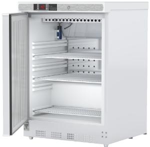 Undercounter vaccine refrigerator, left hinged built-in 4.6 CF, interior image