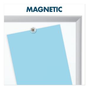 Quartet magnetic dry-erase board, porcelain, 96×48, white, aluminum frame