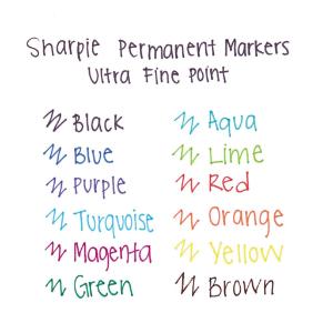 Permanent markers µltra fine point red dozen