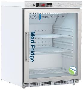 Undercounter glass door vaccine refrigerator, ADA compliant built-in 4.6 CF, exterior image