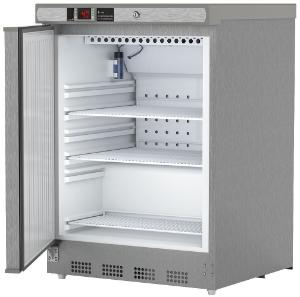 Undercounter vaccine refrigerator, stainless steel left hinged built-in 4.6, interior image