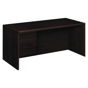 10700 series desk, mahogany