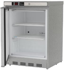 NSF Undercounter freezer, SS, left hinged, interior