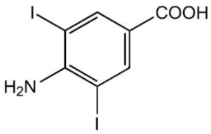 4-Amino-3,5-diiodobenzoic acid tech. 90%, Technical Grade