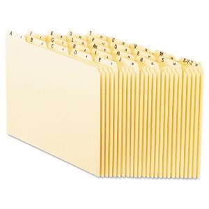 Recycled top tab file guides