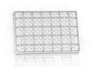 96 Round well microplate (200 µl wells, V-shaped), front