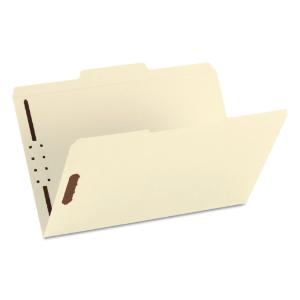 Smead folder, 2 fasteners, ¹/? cut assorted, top tab, legal, manila 50/box