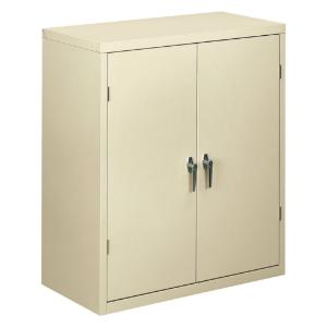 Assembled high storage cabinet, 2 adjustable shelves