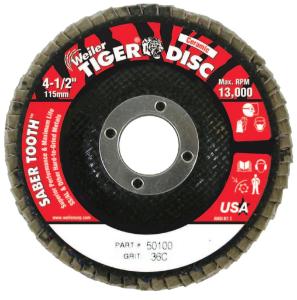 Saber Tooth Ceramic Flap Discs, Weiler®