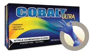 Cobalt µltra Powder-Free Nitrile Examination Gloves Microflex