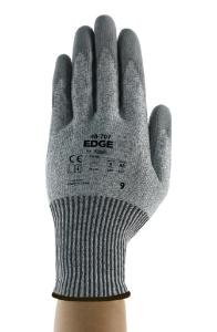 Straight form of the front side of the EDGE 48-707, grey, coated, lined glove