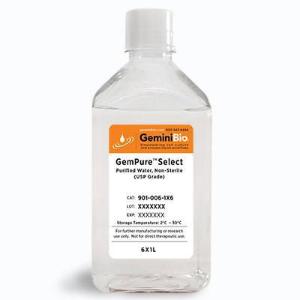 GemPure™ Select purified water, non-sterile (USP Grade), 1 L