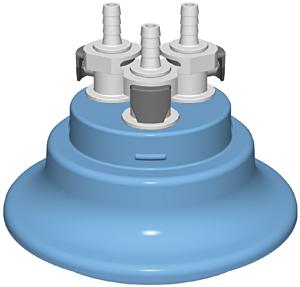 Adapter Cone, Versatile Cap 120, 1/4 HB x 3, Quick Connects