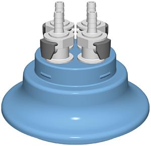 Adapter Cone, Versatile Cap 120, 1/4 HB x 4, Quick Connects