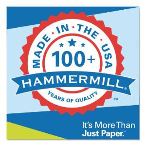Hammermill great white recycled copy paper, 92 brightness, letter, 5000 sheets