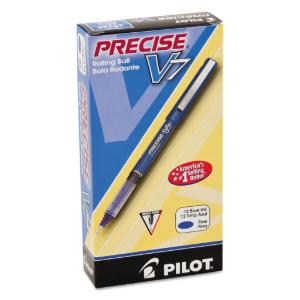 Pilot precise v7 stick roller ball pen, blue ink, fine, 12/pack