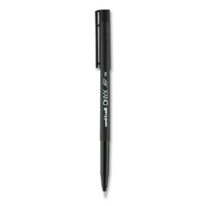 Uni-ball onyx stick roller ball pen, black ink, fine