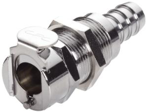 Chrome Plated Brass LC Series 1/4" Flow, Quick Disconnect Coupling, Colder Products Company