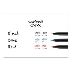 Uni-ball onyx stick roller ball pen, black ink, fine