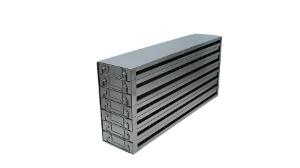 Upright stainless steel freezer drawer rack