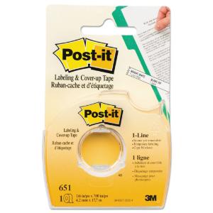 Post-it removable cover-up tape, non-refillable, ¹/?×700 roll