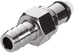 Chrome Plated Brass LC Series 1/4" Flow, Quick Disconnect Coupling, Colder Products Company