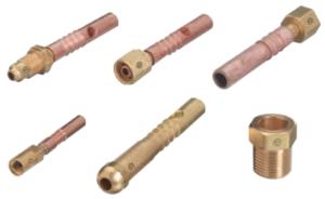 Inert Arc Power Cable Nut Nipple and Copper Tube Assemblies, Western Enterprises
